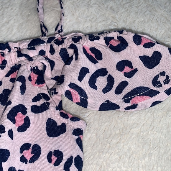 Cat & Jack Pink Leopard Romper 2T EUC - Picture 4 of 9